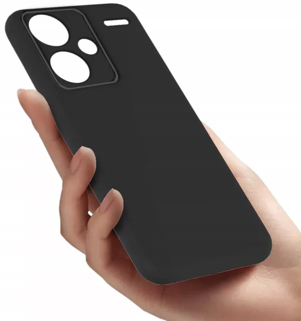 FÜR XIAOMI REDMI NOTE 13 PRO PLUS 5G - MATT TPU Etui Tasche Hülle Case SCHWARZ