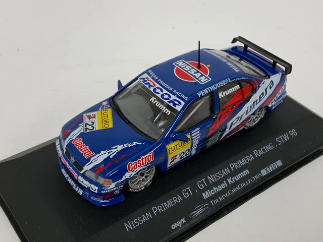 ONYX NISSAN PRIMERA GT 1998 STW, Roland Asch, 1:43 Diecast Model 