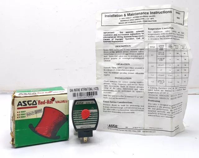 ASCO Red-Hat 302045 Solenoide Valvola Catalogo