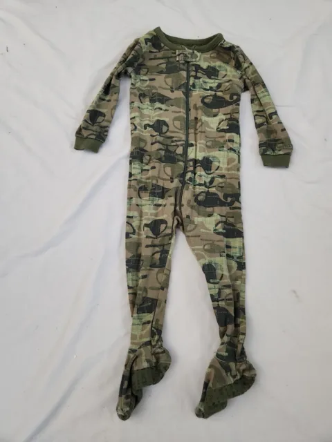 Children's Place Infant Boy 12 Months Green Camo Helicopter Outfit #B042