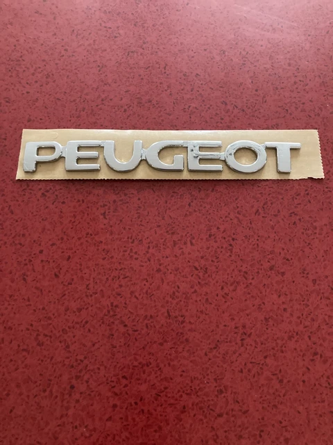 Autocollant Emblème Peugeot Partner 2008-2023 – Lettres Noires, Décoration Extérieure, Facile à Poser