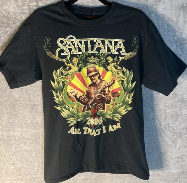 Carlos Santana Concert All That I Am Tour T-Shirt 2006 Nice Condition Size M