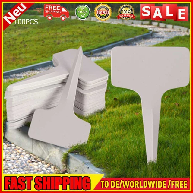 100pcs Decoration Markers Reusable Stakes Garden Tags T-Type Classification Tool