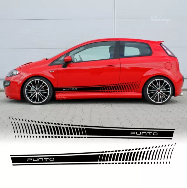 Stickers Stickers side bands for Fiat 500 Sport stickers auto tuning strips