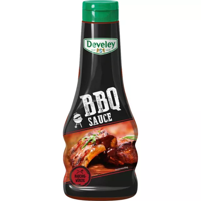 Develey BBQ Sauce 6x250g #082 MHD 17.06.2024 Angebot grillen Soße Steaks Burger