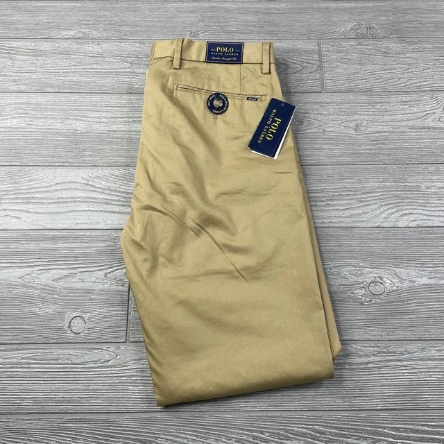 Polo Ralph Lauren Weekday Straight Stretch Fit Pants Khaki Chino Mens 30x30 NWT