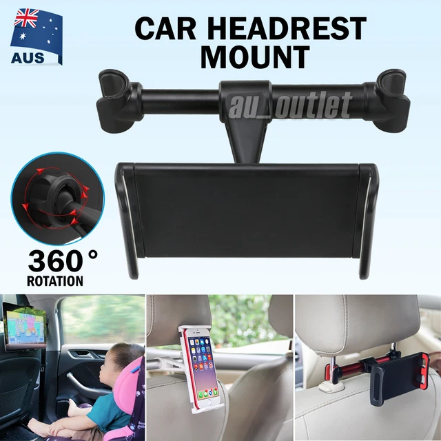 Universal Car Seat Headrest Mount Holder for 4.4~11"iPad Phone Tablet Adjustable