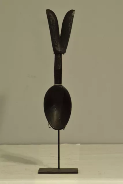 African Senufo Spoon Wood Ceremonial Cote' d'Ivoire Senufo Spoon