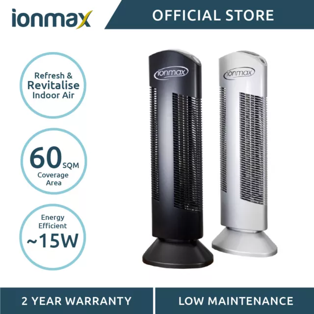 Ionmax ION401 Tower Ionic / Negative Ion Air Purifier / Ioniser 2 Yrs Warranty