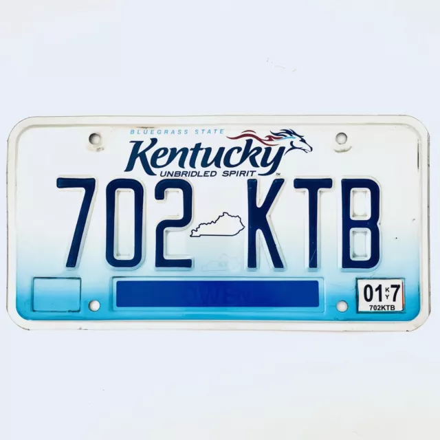 2007 United States Kentucky Owen County Passenger License Plate 702 KTB