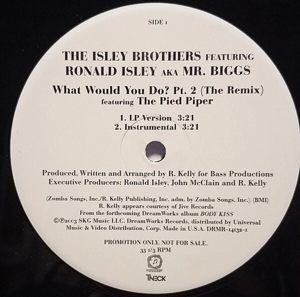 THE ISLEY BROTHERS What Would You Do Pt. 2 The Remix Viny d