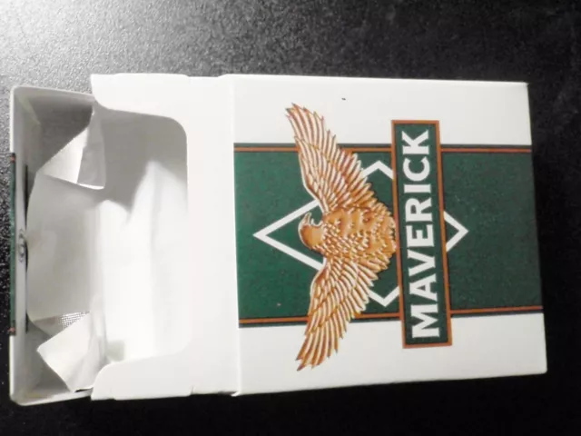 EMPTY Cigarette Box Collectible USA MAVERICK MENTHOL Court mandated label EMPTY