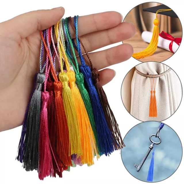 100PCs Silk Tassel Fringe Sewing Accessories Trim Tassel Pendant DIY Home Decor