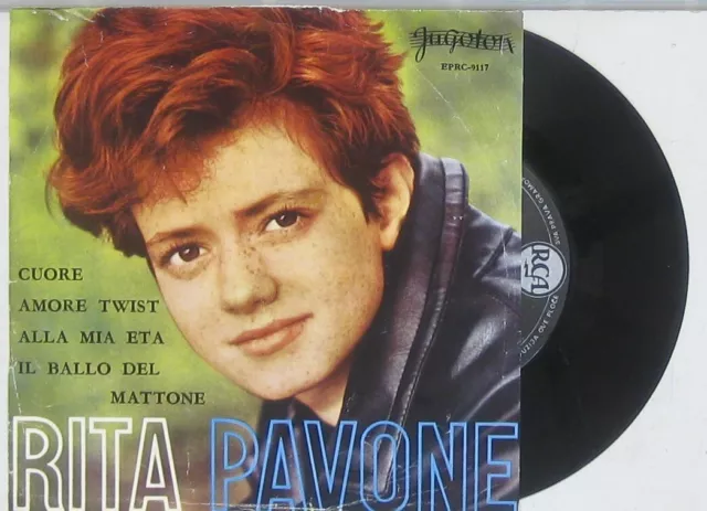 Rita Pavone cuore , amore twist / alla mia eta il ballo del mattone ( Yugoton )