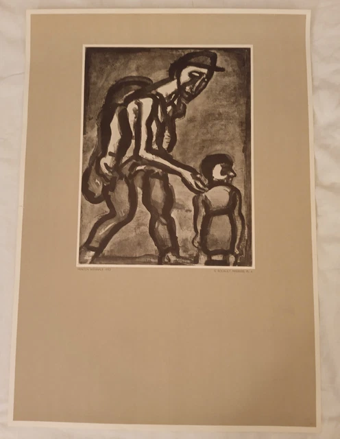 RARE AFFICHE G. ROUAULT LITHO 2e BIENNALE DE MENTON 1953 AVANT LA ...