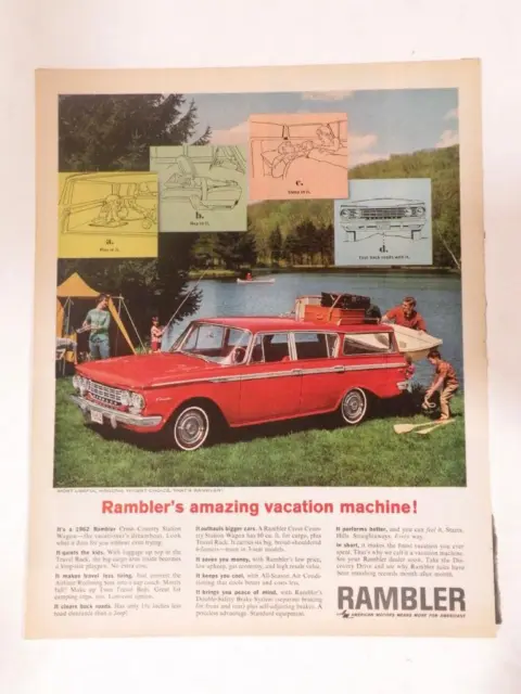 Magazine Ad* - 1962 - Rambler - Cross Country Station Wagon