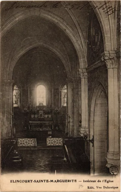 CPA AK ELINCOURT Ste-MARGUERITE Intérieur de l'Église (424133)