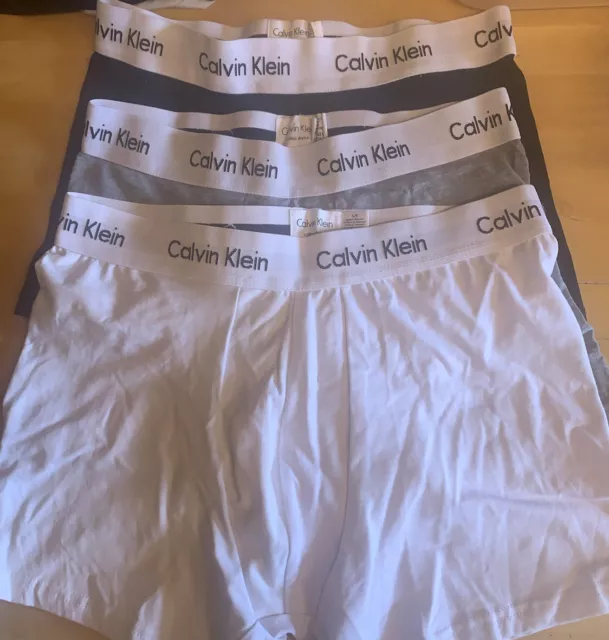 Calvin Klein Mens Boxers Shorts Trunks 3Pcs Classic Ck S-Xl Low Rise Underwear