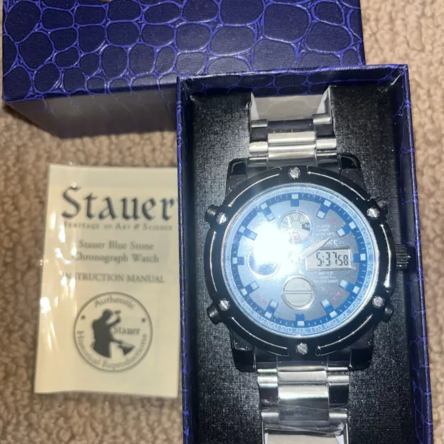 Stauer blue stone chronograph hotsell