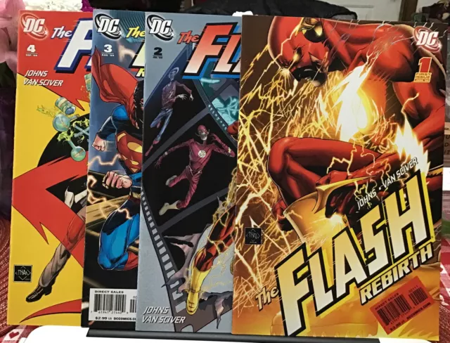 The Flash Rebirth #1 2 3 4 5 6 #1-6 Geoff Johns, Ethan Van Sciver 1st printing