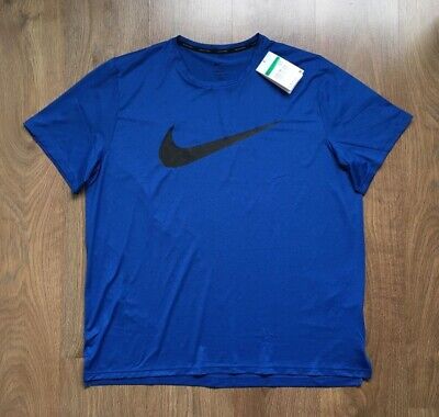 T-Shirt Top Nike Pro Dri Fit Ss Hpr Dry Hbr Da Uomo Logo Taglia Xl Nuova Con Etichette