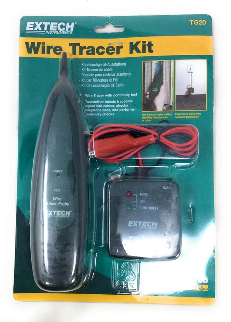 Extech Instruments TG20 Wire Tracer / Tone Generator Kit OPEN Box For Testing