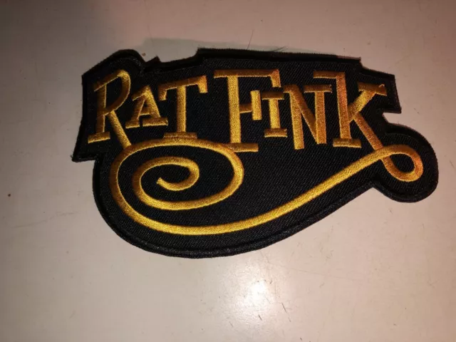 RATFINK SCRIPT LARGE & SMALL RATFINK SCRIPT SUPER COOL IRON ON PATCHES.