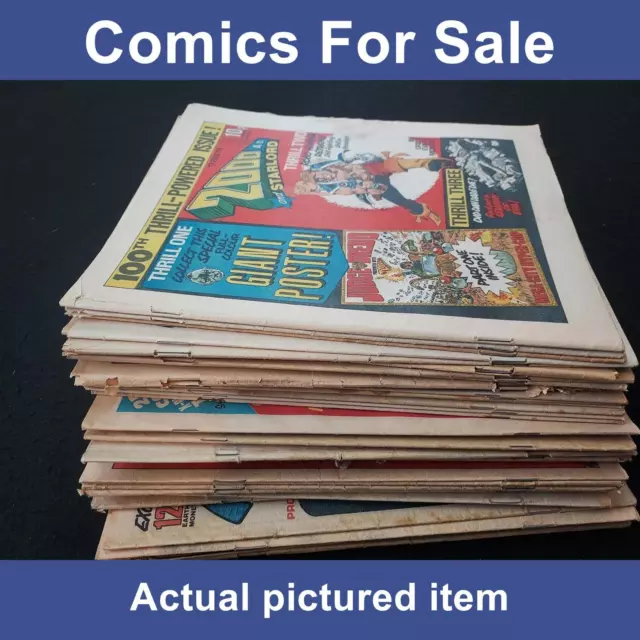 2000AD progs 100-149 comics - 50 comics job lot  LOW GRADE (LOT#12289)