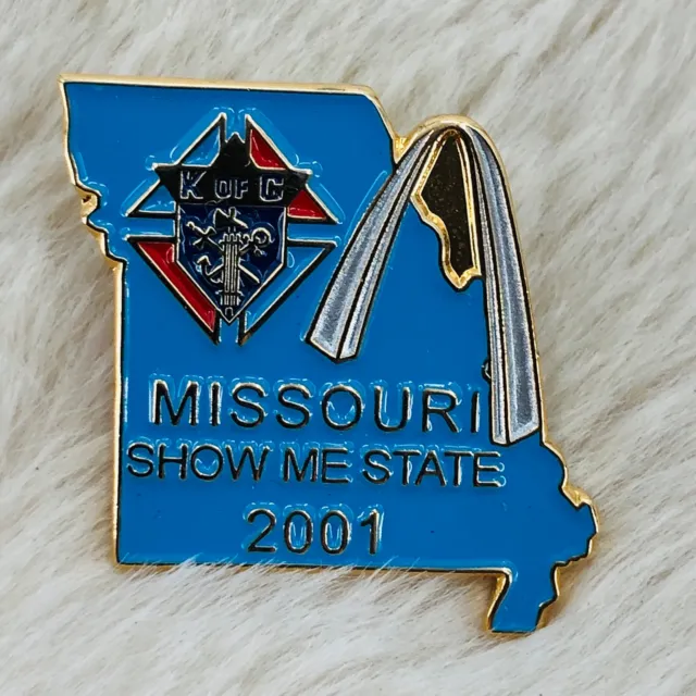 2001 Knights of Columbus Missouri Show Me State Enamel Member Lapel Pin