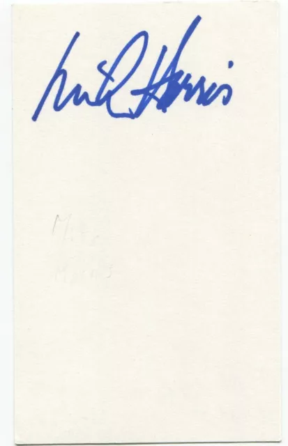 Mike Harris Signed 3x5 Index Card Autographed Signature Ontario Premier