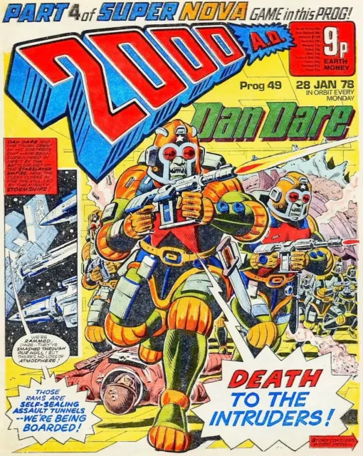 2000AD Prog 49 Judge Dredd Comic Dave Gibbons Dan Dare 28 1 78 1978 (:a)