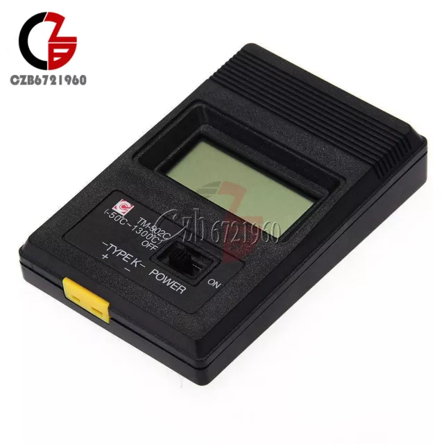 TM-902C Digital LCD K Type Thermometer Meter Single Input + Thermocouple Probe