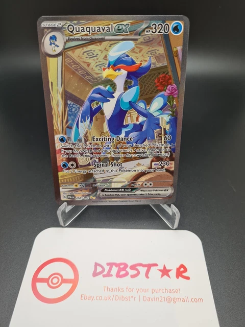 Pokemon Quaquaval EX Full Art Secret Rare Illustration 260/193 Paldea Evolved