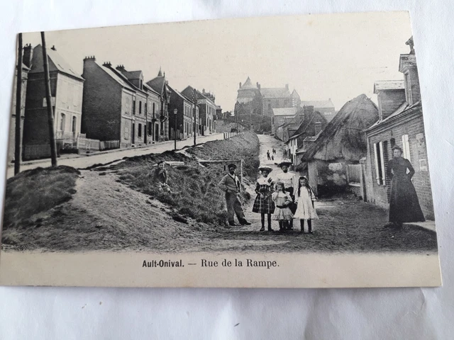 Carte postale CPA 80 Onival La plage à marée basse écrite voyagée