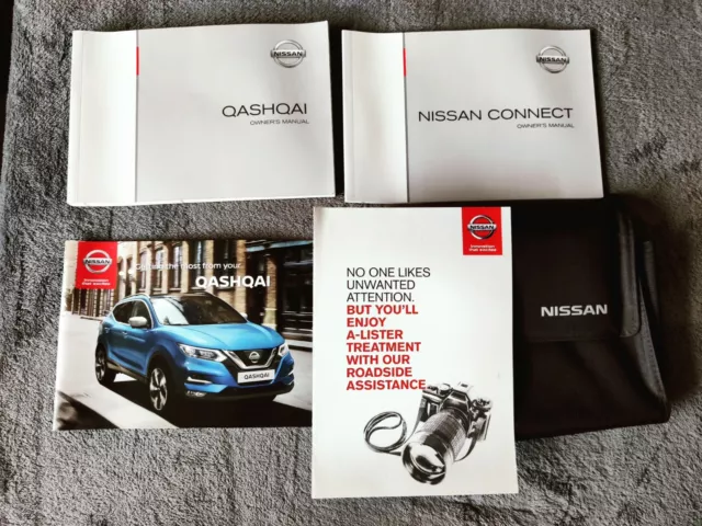 Genuine Nissan Qashqai 2013-2017 Owners Manual Handbook Audio Wallet Pack Y-494