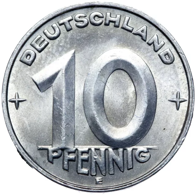 Deutschland DDR - Münze - 10 Pfennig 1950 E - Muldenhütten - Stempelglanz UNC