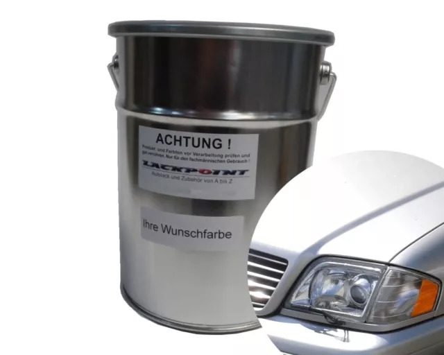 1 Liter 2K Autolack geeignet für Mercedes 744 Silber ohne Härter & Verdünnung L