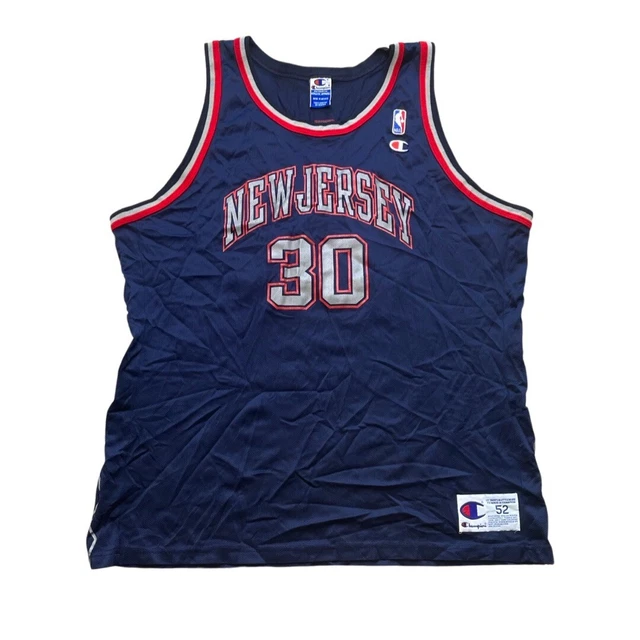 Vintage Champion NBA New Jersey Nets KITTLES #30 Jersey Size XXL