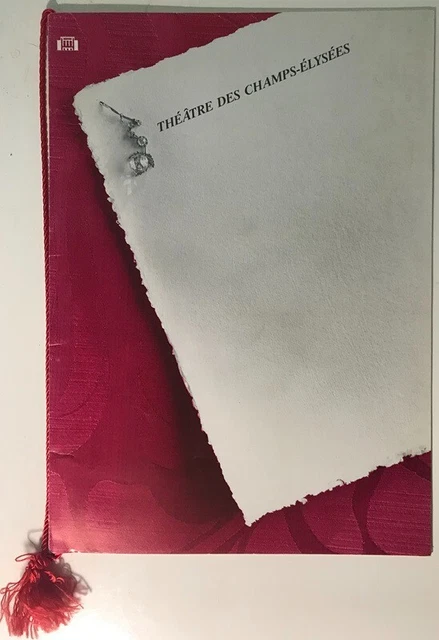 Mieczyslaw HORSZOWSKI. Recital at the Theâtre des Champs-Elysées 1989. Program