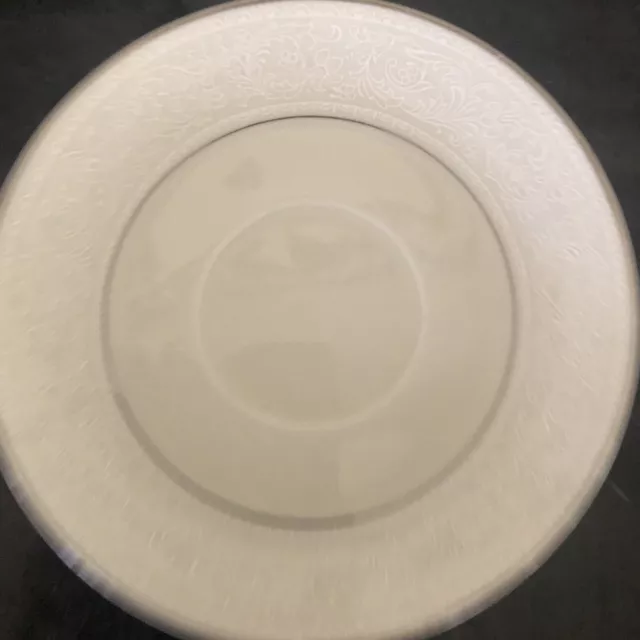 Luann Saucer Only Guild Fine China Cream With Silver Rim