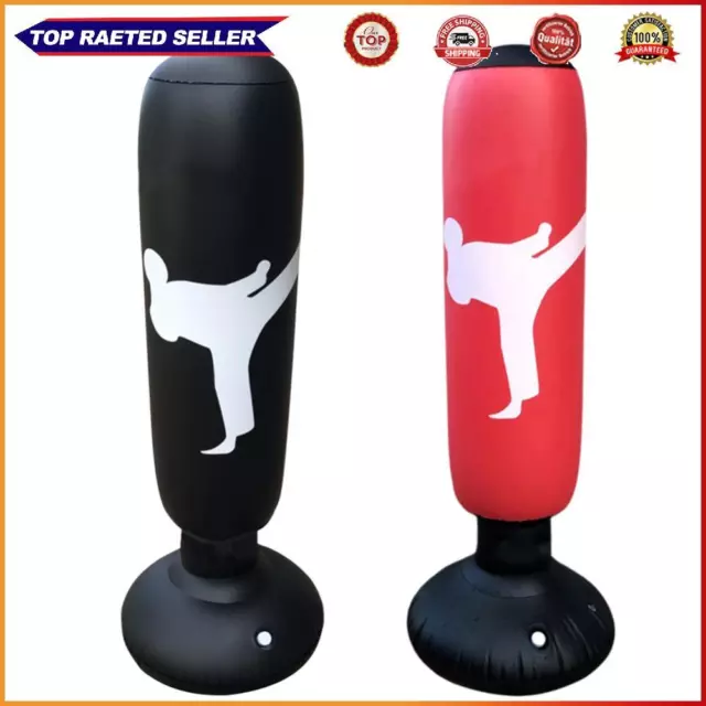 Children Inflatable Gym Fitness Boxing Bag PVC Sports Workout Fight Column Toy