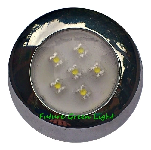 CAMPERVAN 6 WHITE LED INTERIOR / EXTERIOR WATERPROOF LIGHT 12V or 24V DC