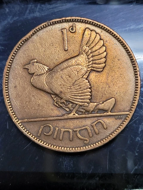 Ireland One Penny 1935 Coin Old Irish Free State 1d
