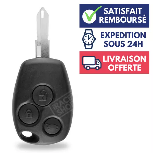 Coque Cle Adaptable Pour Renault 1 Bouton Cle A Dent - RE1TL1220 791011