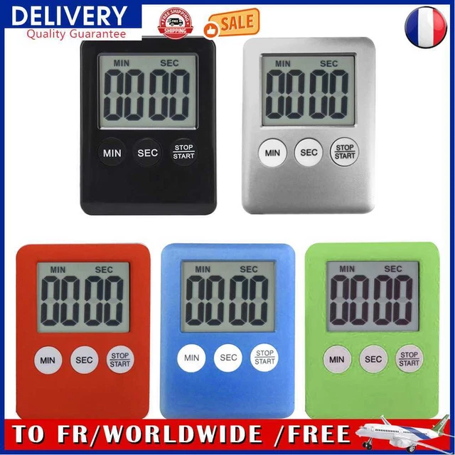 Mini LCD Digital Display Kitchen Timer Cooking Countdown Alarm Clock Stopwatch