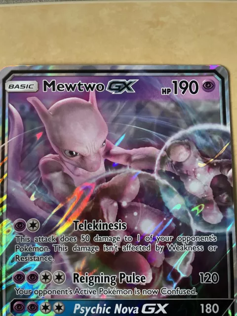 Carte Pokémon Mewtwo GX JUMBO - SM196 Promo Detective Pikachu - anglaise 2