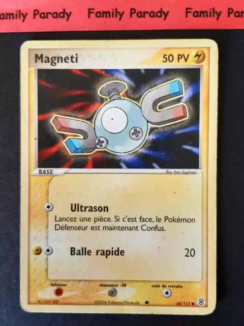 Magneti 68/112 Ex Rouge Feu Vert Feuille Carte Pokemon Français