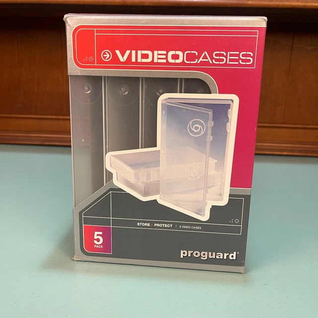 Videobox Cover PROGUARD VHS VIDEO Cases - 5 Pack - New in Box - Classic Cloudy ...