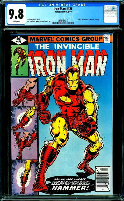 IRON MAN #126 CGC 9.8 WP TALES OF SUSPENSE 39 HOMAGE Bronze Age MARVEL 1979