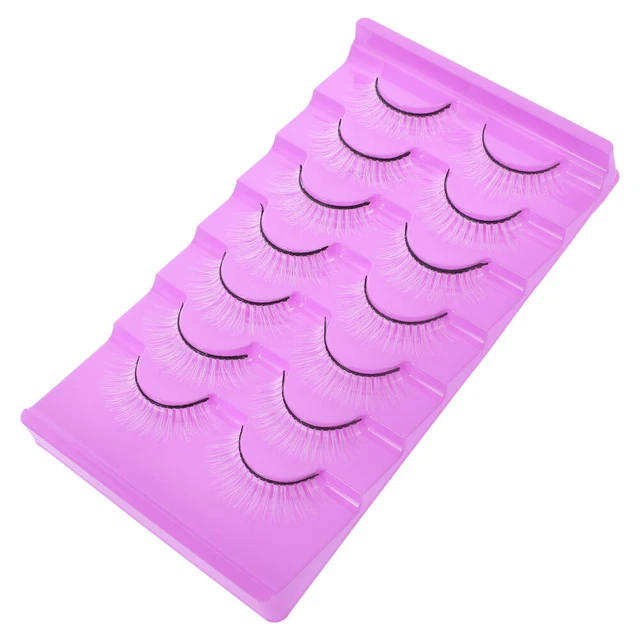 7 pares de pestañas postizas blancas aspecto natural pestañas postizas blancas para